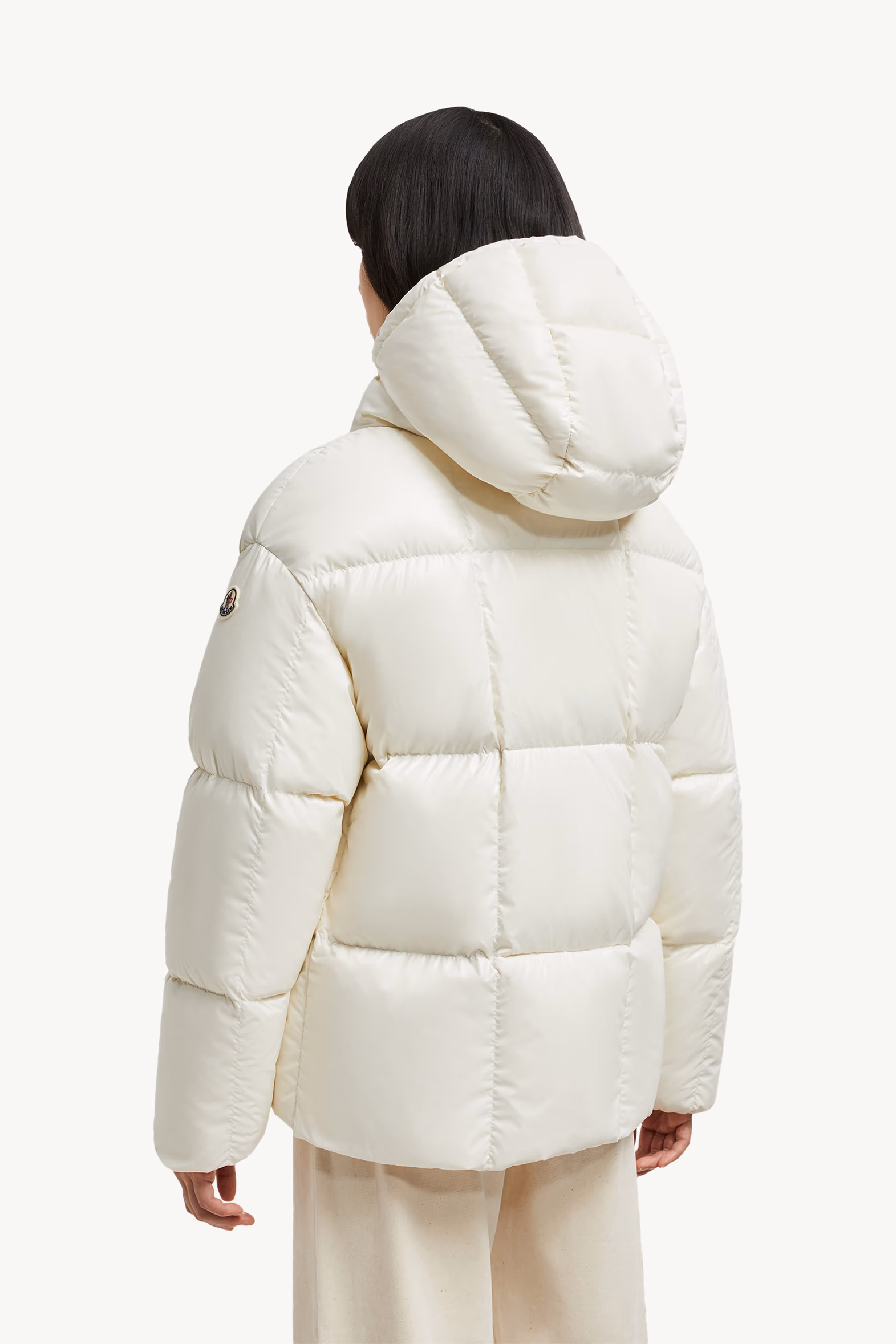 Doudoune courte à capuche Parana Femmes Blanc Moncler 5